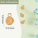 Кулоны с эмалью из латуни KK-SZ0005-62-7