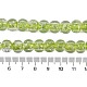 Нити из фольгированных бусин лэмпворк ручной работы FOIL-K003-04I-4