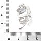 Латунные микро проложить кубического циркония подвески KK-F877-21P-3