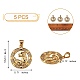 5 шт. Латунные подвески с микропаве KK-SZ0005-50-2