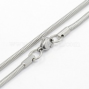 Мужские ожерелья-змейки из нержавеющей стали 304 STAS-O037-74P