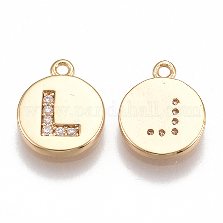 Латунь подвески циркония кубической KK-T038-194G-L-1