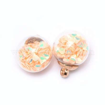 Подвески из прозрачного стекла GLAA-WH0022-15G-1