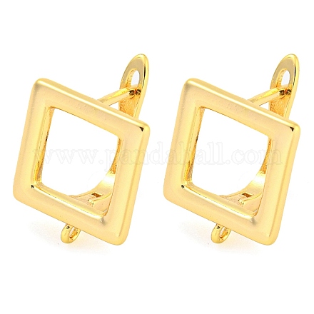 Латунные серьги-кольца с застежкой сзади KK-M286-22G-1