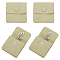 Microfiber Jewelry Flap Pouches, Folding Envelope Bag for Earrings, Bracelets, Necklaces Packaging, Square, Yellow Green, 6.1x6.1cm