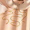 Stainless Steel Box Chain Necklaces & Bracelets & Anklets Sets for Unisex, Real 18K Gold Plated