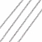Tarnish Resistant 304 Stainless Steel Rolo Chains, Belcher Chain, with Spool, Unwelded, Stainless Steel Color, 2x0.8mm, about 82.02 Feet(25m)/roll