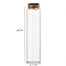 Glass Bottle, with Cork Plug, Wishing Bottle, Column, Clear, 4.7x18cm, Capacity: 240ml(8.12fl. oz)