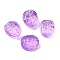 Glass Beads, Oval, Violet, 18x15.5x12mm, Hole: 1.2mm