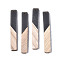 Resin & Wood Big Pendants, Two Tone, Rectangle, Gray, 52x7.5x3.5mm, Hole: 2mm