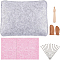 BENECREAT 18Pcs Needle Felting Kit, Complete Needle Felting Starter Kit with Basic Felt Tools Felting Pad, Needles for Beginner DIY Wool Felting