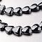 Non-magnetic Synthetic Hematite Bead Strands, Heart, Original Color, 8x8x3mm, Hole: 0.7mm, about 55pcs/strand, 15.7 inch