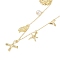 Bohemian Summer Beach Style 18K Gold Plated Shell Shape Initial Pendant Necklaces