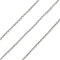 Tarnish Resistant 304 Stainless Steel Cable Chain, Unwelded, with Spool, Stainless Steel Color, 1x1x0.2mm, about 328.08 Feet(100m)/Roll