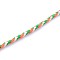 Round String Thread Polyester Colorful Cords, Colorful, 3mm, about 21.87 yards(20m)/roll