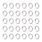 Brass Jump Rings, Oval, Silver, 22 Gauge, 4x3x0.6mm