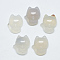 Natural White Agate Pendants, Fox, 22.5~23x19~20x8.5~9.5mm, Hole: 1mm