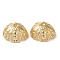 Brass Bead Caps, Half Round, Real 24K Gold Plated, 15.5x8.5mm, Hole: 1.5x2.5mm