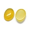 Natural Yellow Agate Cabochons,  Oval, 16~16.5x12~12.5x5~6mm