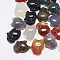 Natural Agate Pendants, Fox, 22.5~23x19~20x8.5~9.5mm, Hole: 1mm