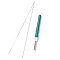 Punch Embroidery Tool Kits, Including Plastic & Stainless Steel Handle Punch Pen, Iron Wire Threader, Random Color