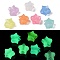 Luminous Acrylic Beads, Star, Glow in the Dark Beads, Mixed Color, 8.5x9x5.5mm, Hole: 3.8mm, 3067pcs/500g