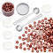 Sealing Wax Particles Kits for Retro Seal Stamp, with Stainless Steel Spoon, Candle, Plastic Empty Containers, Camel, 307pcs/set