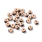 Glass Hand Drawn Beads, Rondelle, Star, PeachPuff, 10x6mm, Hole: 3mm