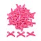 Polyester Costume Accessories, Bowknot, Deep Pink, 16x19x3mm