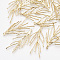 Brass Pendants, Cadmium Free & Nickel Free & Lead Free, Branch, Real 18K Gold Plated, 32~38x14~17x1.5mm, Hole: 1.2mm