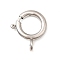 Brass Spring Ring Clasps, Rack Plating, Nickel Free, Real Platinum Plated, 16x13.5x2mm, Hole: 2mm