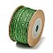 12M 3-Ply Polyester Cotton Cord, Green, 2.5mm, about 13.12 Yards(12m)/Roll