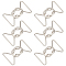 6Pcs Alloy Belt Buckles, Belt Clasp for DIY Woman Belt Accessories, 8 Shape, Platinum, 69x45x18mm