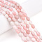 Natural Pink Opal Beads Strands, Rice, 7~8.5x6~6.5mm, Hole: 0.8mm, about 46~48pcs/strand, 14.96~15.35 inch(38~39cm)