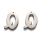 Non-Tarnish 304 Stainless Steel Links Connectors, Letter, for Personalized Name Necklace Making, Letter.Q, 16x11x1.5mm, Hole: 0.9mm