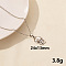 304 Stainless Steel Octopus Pendant Necklaces, Cable Chain Necklaces for Women