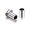 Tarnish Resistant 304 Stainless Steel Tube Beads, Stainless Steel Color, 8x6mm, Hole: 5mm