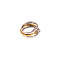 Stainless Steel Stackable Finger Rings, Real Gold Plated & Stainless Steel Color, 1.8mm, Inner Diameter: 18.2mm