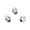 Non-Tarnish 201 Stainless Steel Beads, Bicone, Stainless Steel Color, 4x4mm, Hole: 1.6mm