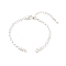 304 Stainless Steel Bracelet Makings, with 304 Stainless Steel Cable Chains & Lobster Claw Clasps & Jump Rings, Silver, 6-1/8 inch(15.5cm), Hole: 2.5mm