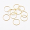 Brass Linking Rings, Golden, 18x0.7~1mm