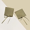 Fiber Bag, for Jewelry Drawstring Gift Bags, Square, Dark Khaki, 8x8cm