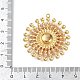Подвески из нержавеющей стали 304 и смолы в виде цветов STAS-R170-03G-02-3