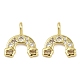 Латунные микро проложить кубического циркония подвески KK-L231-04G-01-1
