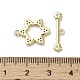 Латунные застежки с цирконами KK-C048-04A-G-4
