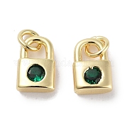 Латунные микро проложить кубического циркония подвески KK-C051-13G-02