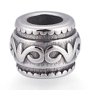 Ретро 316 европейские бусины из хирургической стали STAS-L238-059AS