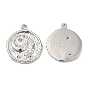 Латунные микро проложить кубического циркония подвески KK-C028-29P