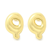 Серьги из латуни с покрытием стойки EJEW-S222-01G-Q