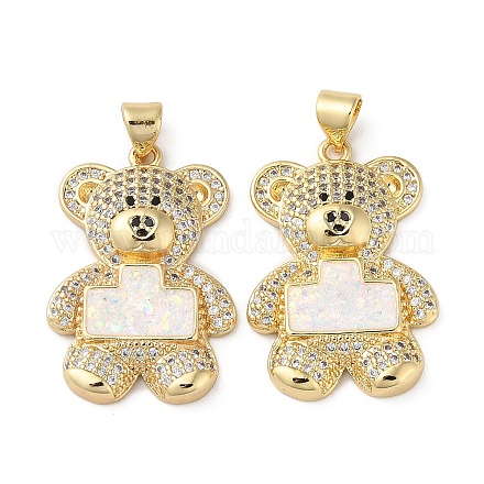 Латунные микро проложить кубического циркония подвески KK-D057-07G-1